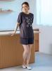 Gelato Pique Rayon Logo PWCT251232 DGRY Free Size T-Shirt Women's