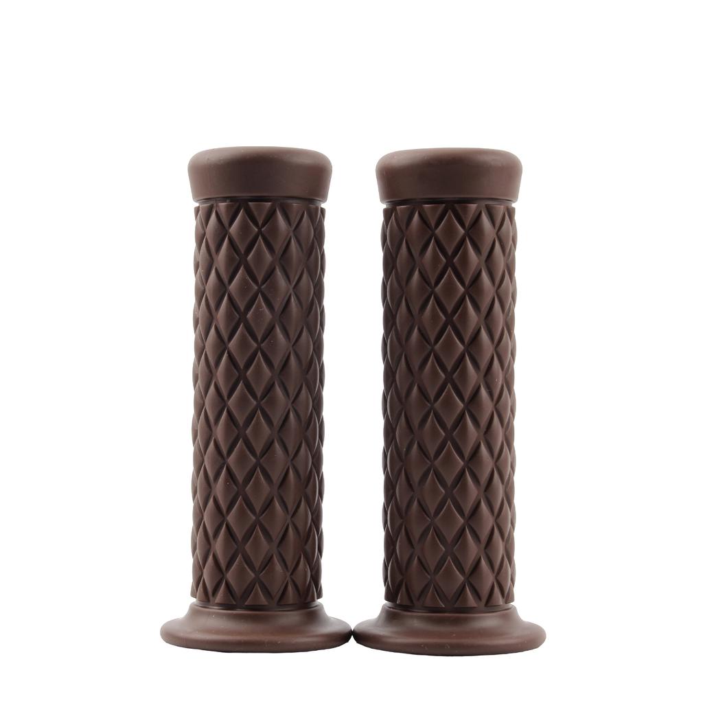 Universal Retro Motorbike Rubber Handle Grips Scooter Accessories For Harley Cafe Racer Yamaha Motorcycle Pit Bike Grip