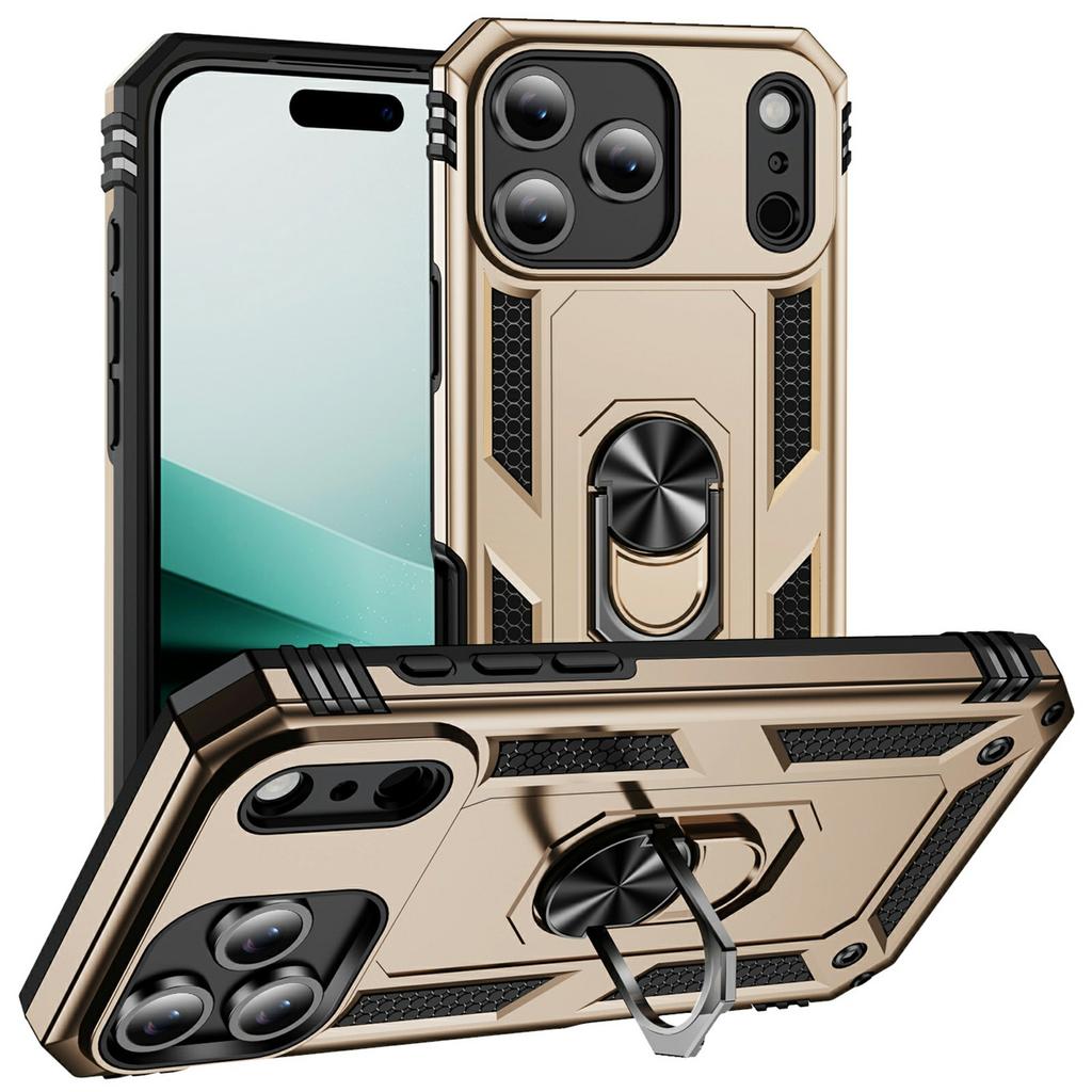 Für iPhone 17 Pro Max Hülle PC+TPU Handyhülle mit Ständer