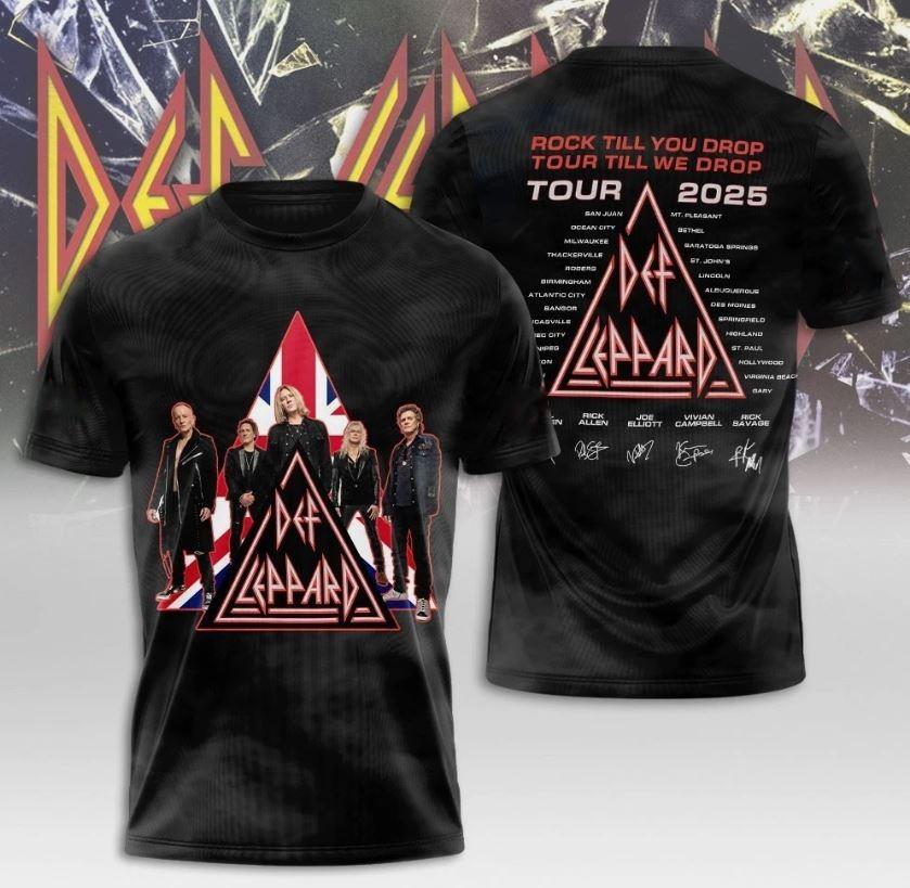 Def Leppard Tour 2025 Limited Edition Unisex T Shirt All Size S-4XL