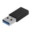 Type-C adaptera pārveidotājs, sieviešu un USB3.0 vīriešu, ātras uzlādes datoru piederumi(Melns )