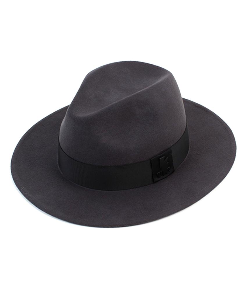 Yunibeosyeolkemiseuteuli Basic Line Gray Wool Fedora