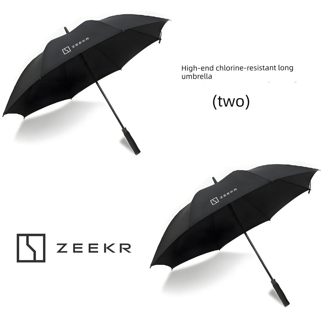 Suitable for Zeekr Umbrella 4S Store Original Factory Car-Mounted Fully Automatic High-End Large Long-Handle Folding Umbrella for Both Sunny and