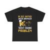 Bier Trinken Angeln Grafik T-Shirt Herren Damen Tees Top Forellenangeln Unisex Schweres Baumwoll-Tee
