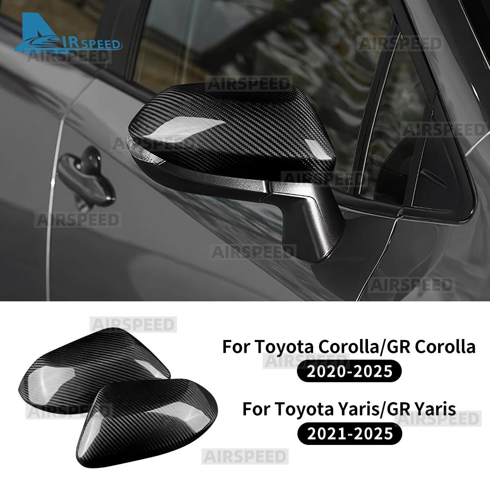 For Toyota Corolla/GR Corolla 2020-2025 For Yaris/GR Yaris 2021-2025 Real Hard Carbon Fiber Cover Car Rearview Side Mirror Cap