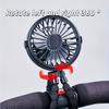 1pc Octopus Mini Fan with Flexible Tripod – USB Charged, Quiet & Adjustable 3-Speed, Soft Wind, Light Feature – Perfect for Gym, Cycling, Car, Desk