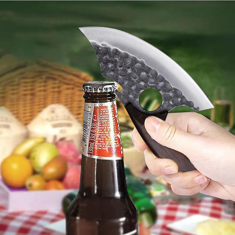 6-inch Ring Machete Butchering, Boning and Dividing Knife 4-piece Portable Butcher Knife Carving Knife Roast Fish Knife