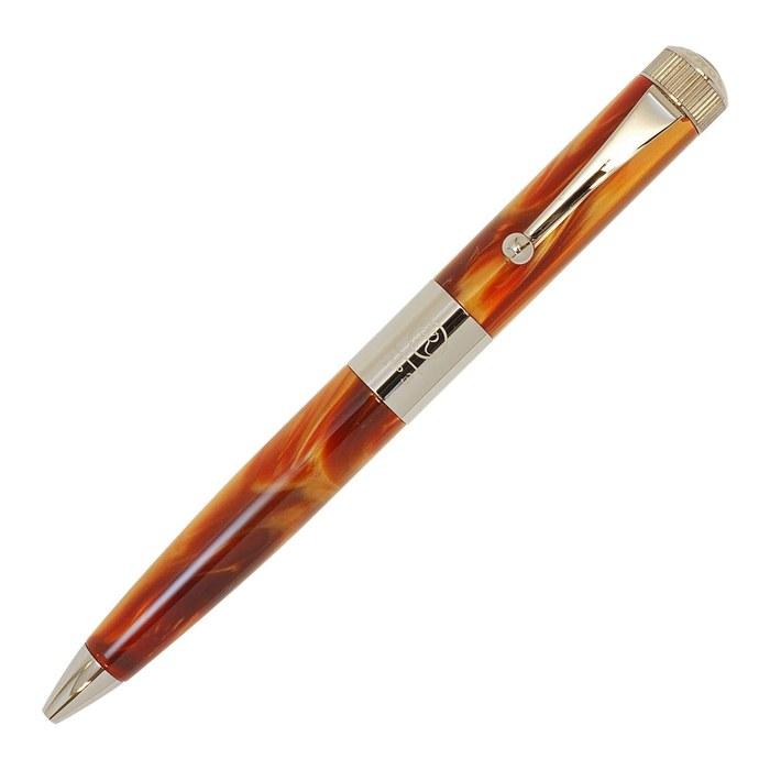 Romeo Ito-ya No. 3 Ballpoint Pen, Thick Barrel, Italian Amber R184