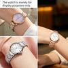 Women Stainless Steel Inlaid Diamond Watch Strap Replacement Bracelet for Armani White Moonlight AR11767/11686 /1925 Starry Sky