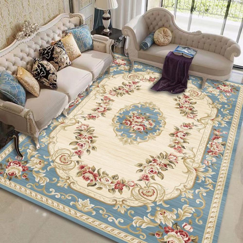Regal Red Persian Style Carpet Luxury Living Room Decor Elegant Sofa Rug Bedroom Bedside Rug Lounge Floor Mat Kitchen Mat Gifts