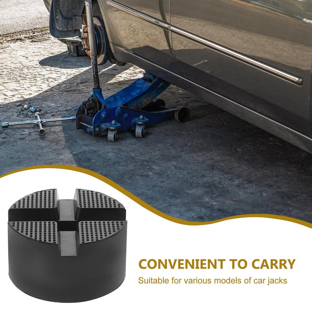 YARDWE Universal Jack Stand Pad, Load Capacity Reinforced Rubber Lift Pad Car Floor Jack Extension Adapter Multi-Purpose Lower Support Parts
