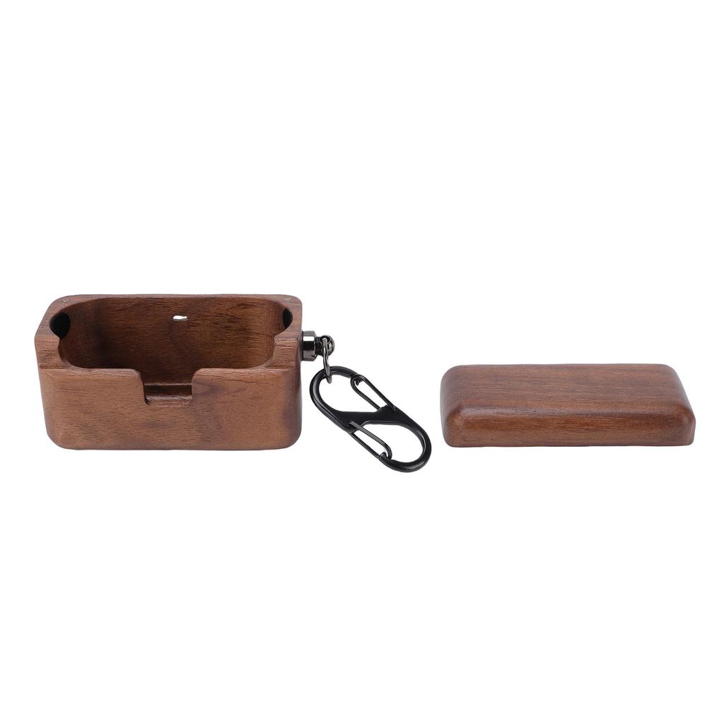 Wood Earbuds Case Fit for BYRD Earphones Walnut Wood Earbuds Protective Cover