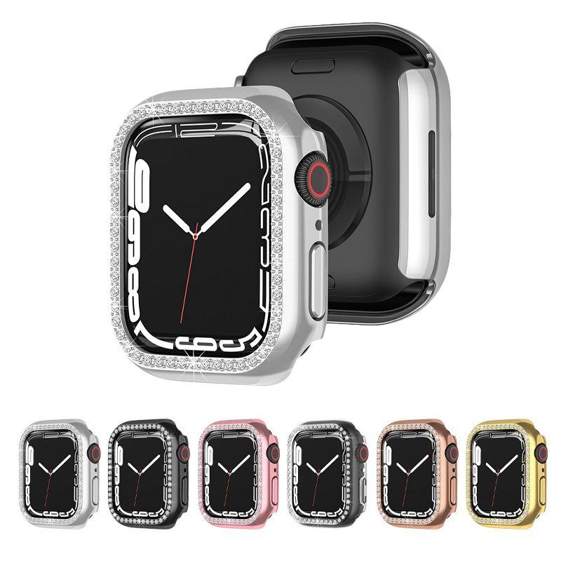 Case Cover Diamond Shell For Apple Iwatch Series 7 Gen 4145mm Protective Bumper