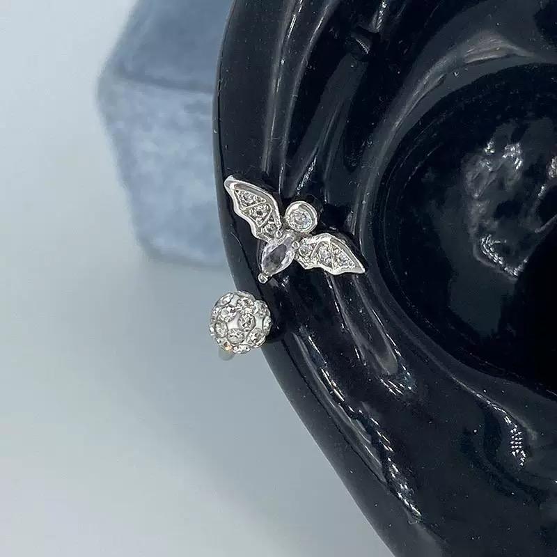 1 Pcs Pink Love Heart Wings Star Pendant Ear Bone Nail 316L Stainless Steel Piercing Earring Punk Jewelry Women Accessories