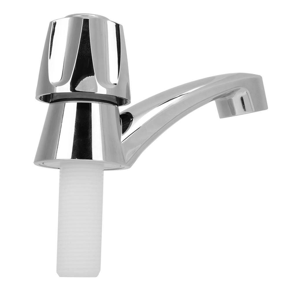 RV One Hole Bathroom Faucet Chrome Plated Single Handle Cold Water Wash Basin Faucet For Yacht Boat RV