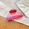 Vintage Acetate Hair Shark Clip Vintage Flower Hair Claw Barrettes Female Temperament Print Hair Clips Colorful Hair Accessories