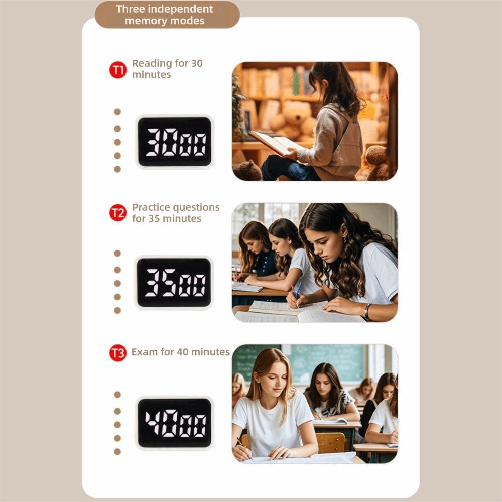 LED-Bildschirm Digitaler Timer Mini-Countdown-Alarm Langlebiger Küchentimer Haushalt