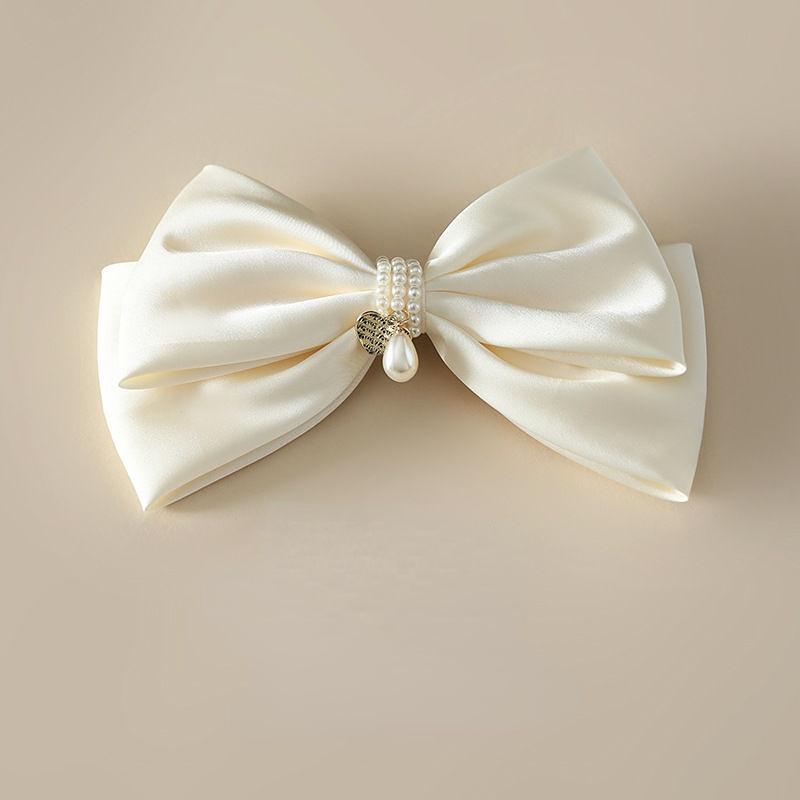 

Черный большой жемчужный бант, головной убор, женская задняя ложка, супер фея, заколка для волос, новая заколка, заколка для волос принцессы