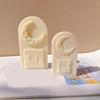 Arched Door Silicone Candle Molds Moon Shaped Silicone Candle Molds Soap Silicone Molds for Candle Soap Home Decoration