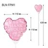 Heads Balloon W110 x D60 x H110mm Length 10 Pink THANKYOU HEADS Picks, (Total 630mm), Medium, Picks, Heart, BLN-FPM1