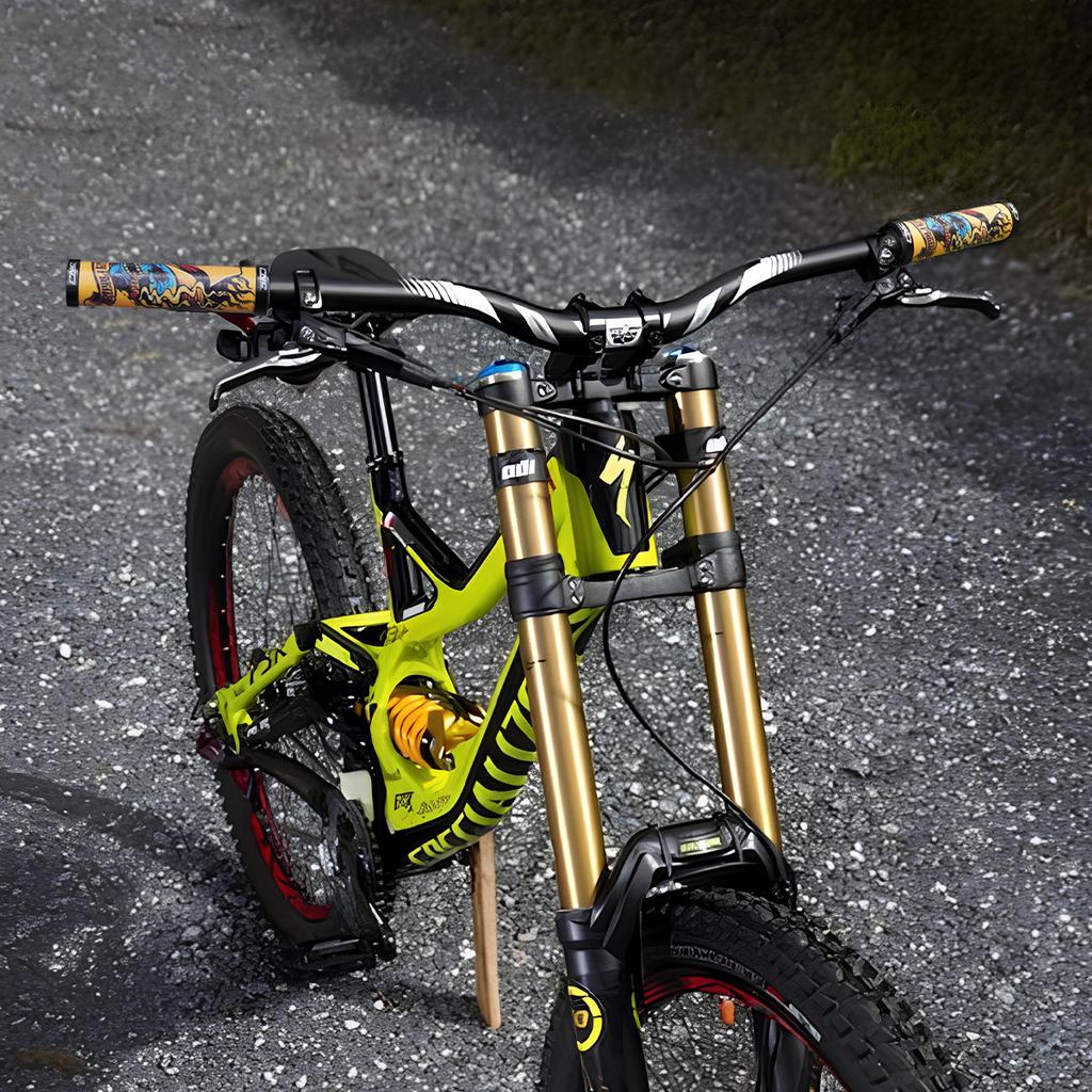 CNCLOL Bicycle Handlebar Grips  Ultraight MTB Lenker Grip Anti-skid Schock-absorbieren Double Lock 22mm Handlebar Foldable