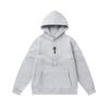 Foreign trade new rainbow color matching letter embroidery velvet loose hooded sweater casual trousers set men and women the same style