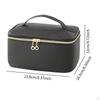 Cosmetic Bag Organizer Lightweight Pouch Essentials with Handle and Divider PU Portable Polyester