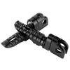 Pair of Front Foot Pegs Aluminum Alloy Pedals Fit for Kawasaki Ninja Z125 PRO Z250 SL Z400 Z900