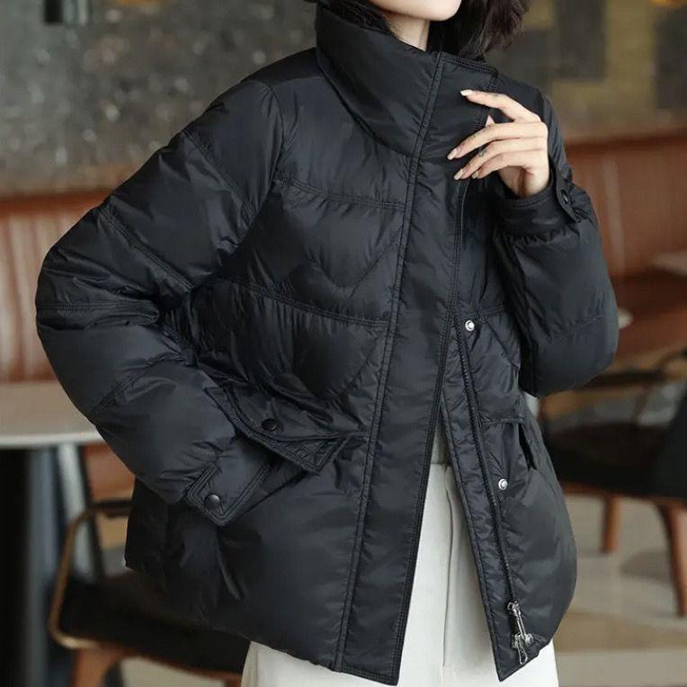 Short Down Jacket for Women In Winter Loose Design Feeling Niche Small Stature Fashionable White Duck Down Jacket for