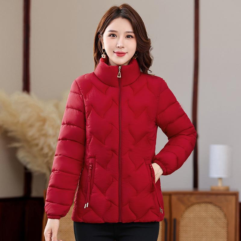2025 Winter Women's Short Padded Jacket Western-style New Plus-size Thin Cotton Jacket Slim Slimming Jacket