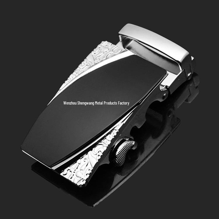 Men's Automatic Buckle Leather Belt