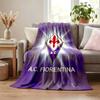 Coperta ACF Fiorentina Coperta in Flanella Morbida Accogliente Peluche Coperta da Divano Letto Leggera Decorazione per la Casa
