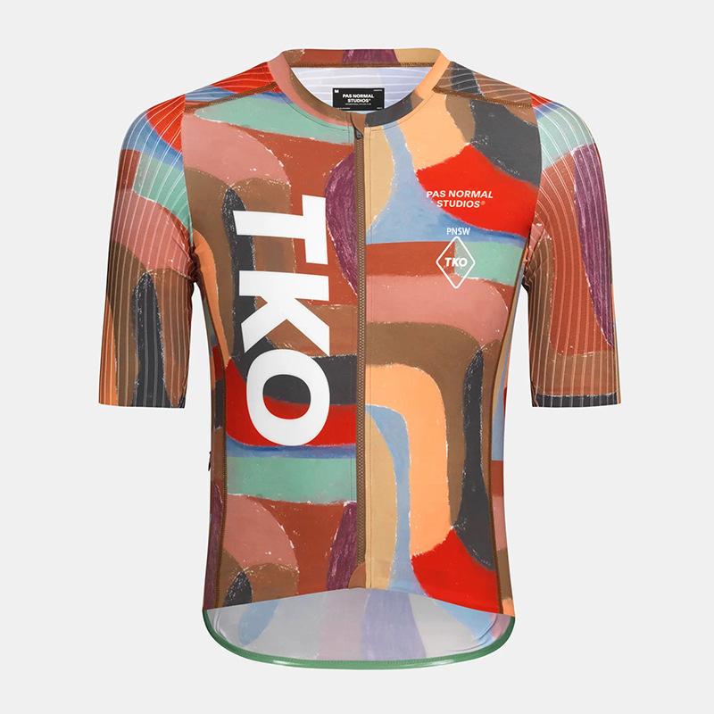 Men's and Women's Road Clothes Painted Version Quick-drying Pneumatic Short-sleeved Cycling Clothes 2026 Summer Breathable Cycling Clothes Set