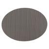 Europese stijl placemat pvc privéruimte hotel restaurant verticaal patroon antislip warmte-isolatie westerse eettafelmat ovaal teslin salontafelmat