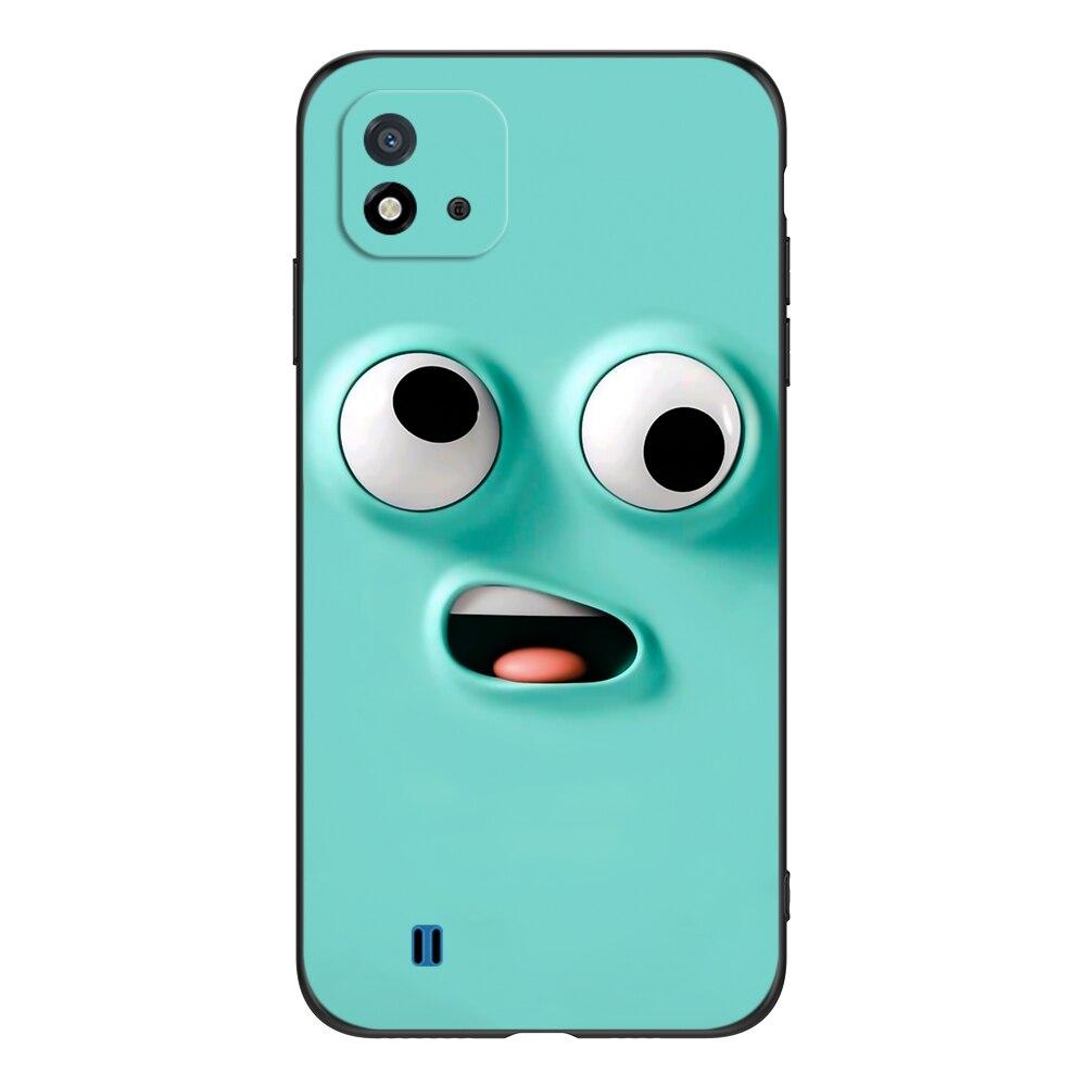 For Realme C11 2021 2020 Case Silicon Back Cover For OPPO RealmeC11 C 11 Case 6.5inch Black Tpu Case Cute Funy