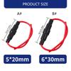 Pack of 10 Glass Fuse Holders ABS & Brass Fuse Tube Socket Universal Glass Fuse Holders Simple Operate for Inspection