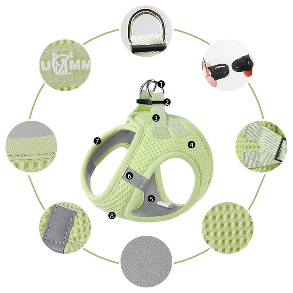 Dog Vest Reflective Heavy Duty Comfortable Stylish Dog Leash for Medium Dogs Multi-Use Dog Leash Supply