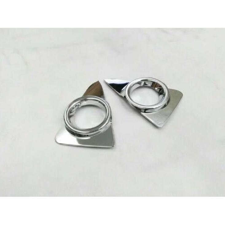 For Toyota RAV4 2016-2018 Pair ABS Chrome Front Fog Light Lamp Trim Cover NEW