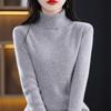 Women's Thickened Slim-Fit High-Neck Sweater - Autumn/Winter Pullover Knitted Base Layer with High-End Feel
