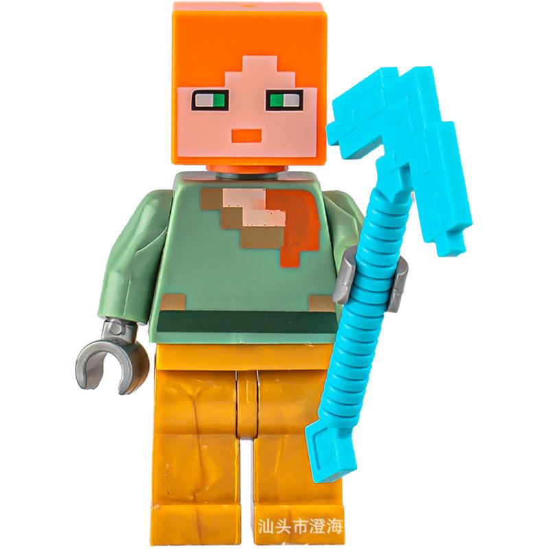 Ninja Warrior Superhero Doll With Weapon Single Building Block Assembly Toy