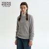 Teenie Weenie Women's Cable Knit Round Neck Sweater