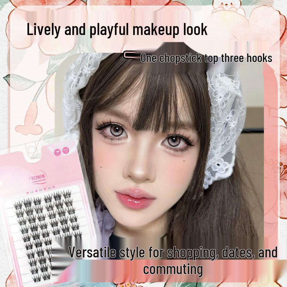 

Twin Roses Full Natural False Eyelashes - 10 Rows for a Lively, Playful Look