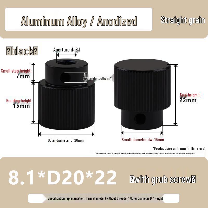 Stainless Steel Handwheel Handle for M3-M6 Adjustable Aluminum Alloy Nut Fixture Slide Table