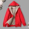 Sudadera con capucha para mujer, forro polar, color liso, chaqueta, primavera, otoño, holgada, con cordón, sudadera, abrigo, ropa exterior, streetwear