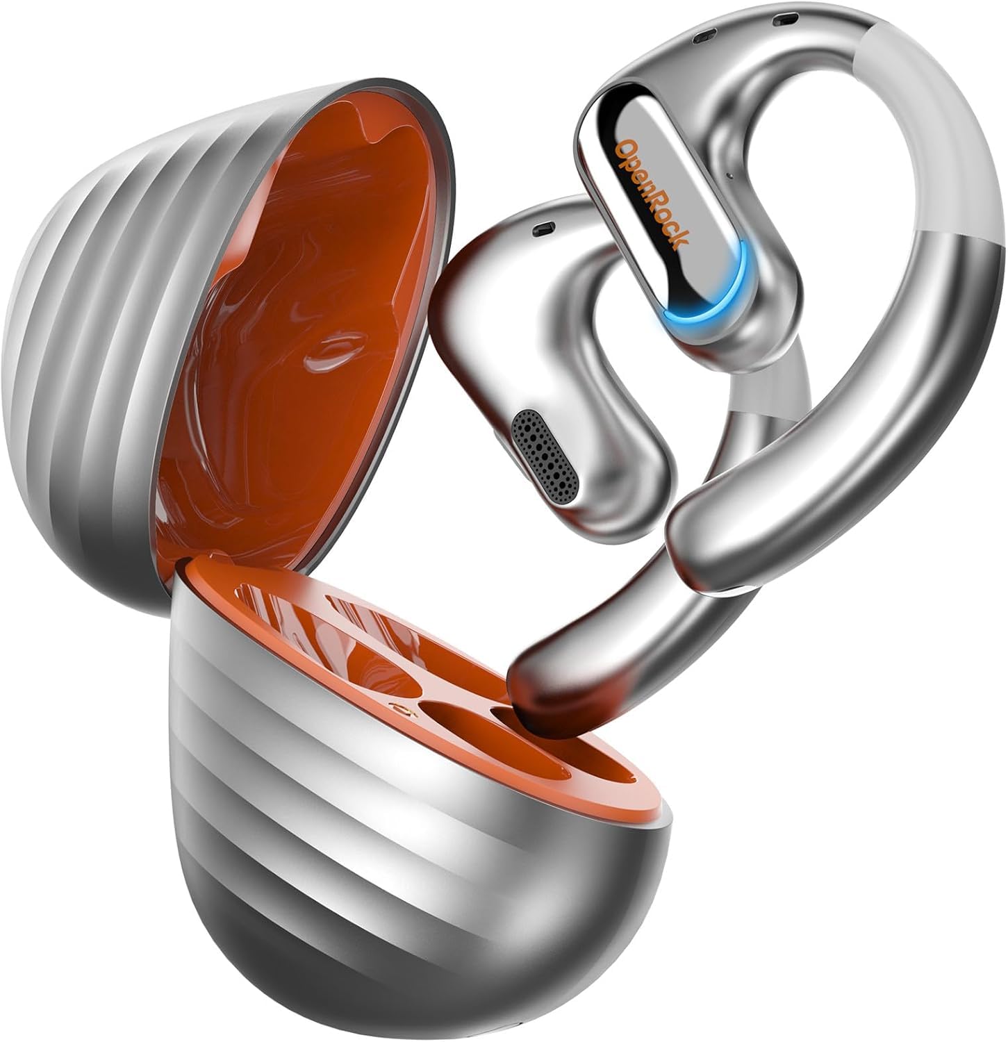 

OpenRock Pro Wireless Bluetooth Air 46 Hours of IPX5 Charging Case Ideal for and Sports Open-Ear Earbuds, Non-Bone Conduction, 16.2mm Drivers,