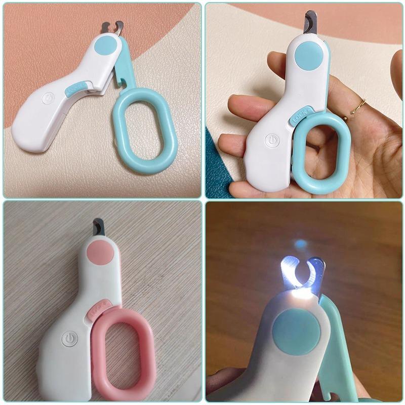 Professional Cat Nail Clipper Cat Cutter Scissors with Light Pet Nail Clipper for Cat Dog Grooming Claw Scissors Pet Products