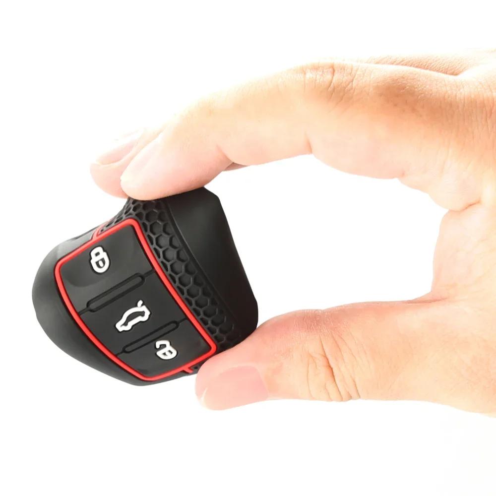 Silicone Car Key Case Full Cover Protection Shell Bag for VW Volkswagen Polo Tiguan Passat Golf Jetta Lavida Skoda Octavia