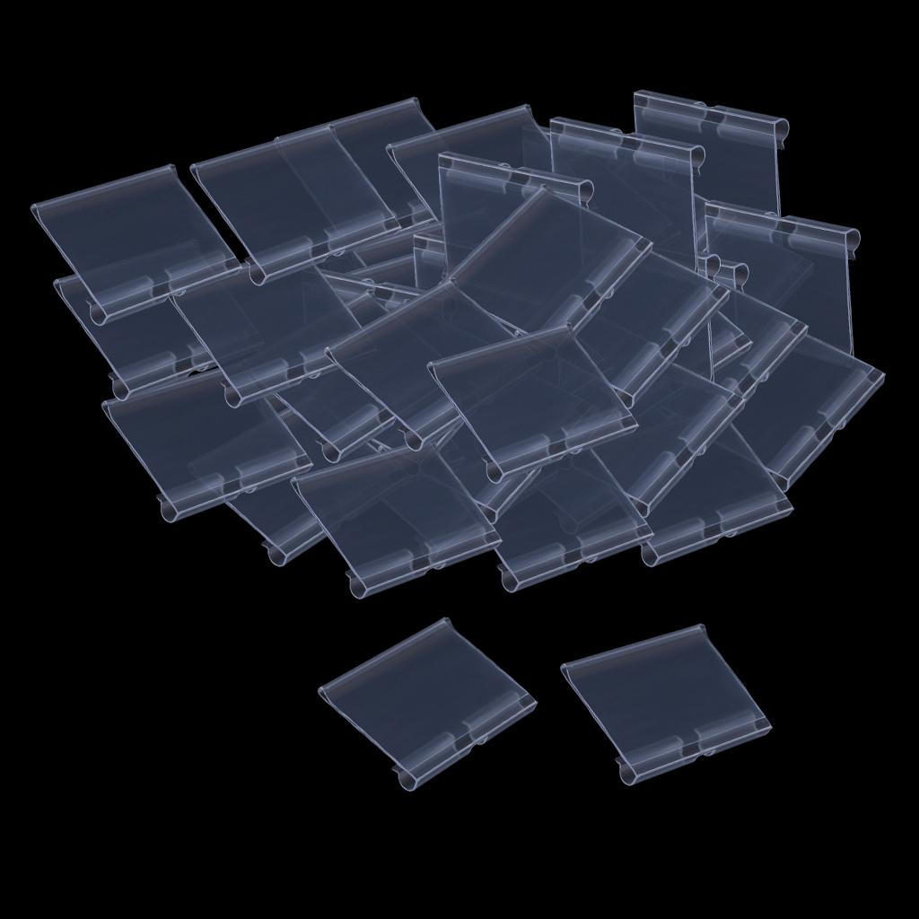 50 держателей пластиковых этикеток для супермаркетов 50x42mm