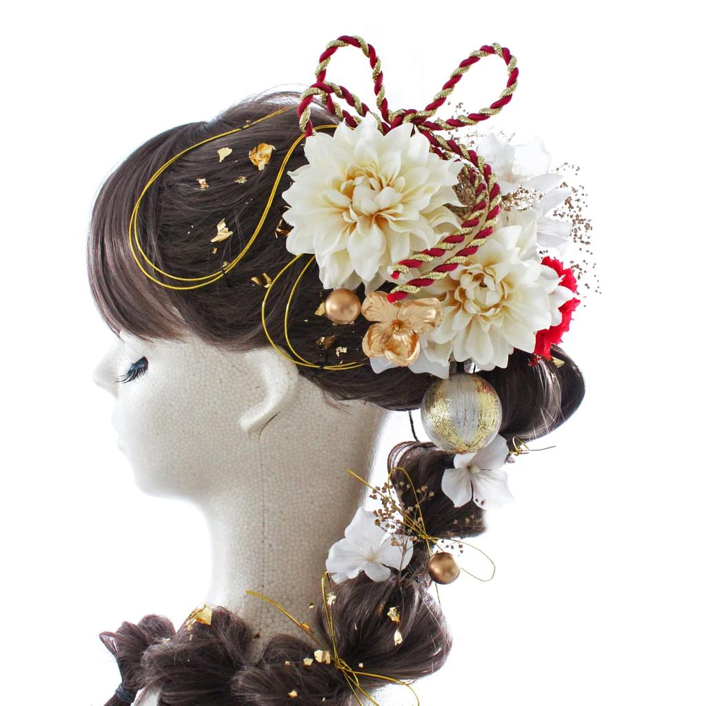 beauty Gorgeous hair ornament perfect for entrance fireworks and 20th birthday gatherings 851LL [LALALA flowers] coming-of-age ceremonies,