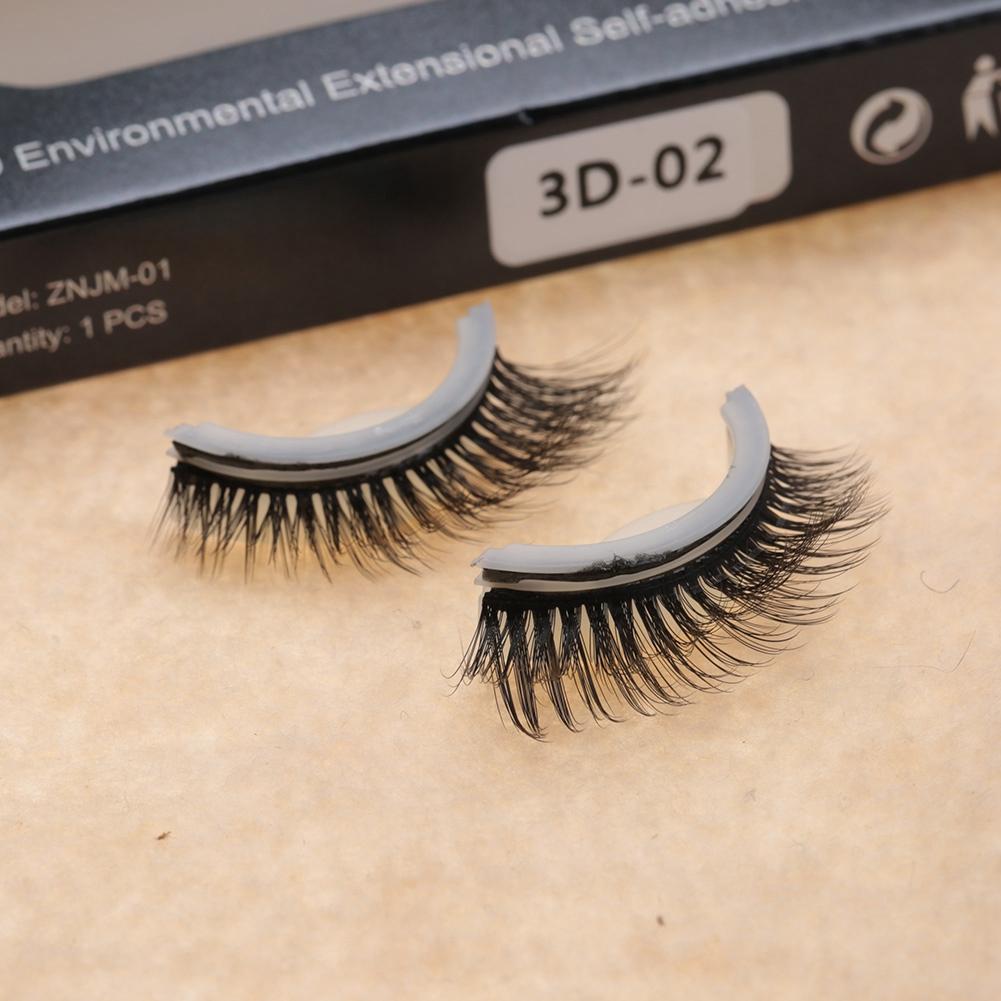 3D Professional Self Adhesive Eyelashes No Stimulation False Eyelashes Extension 01#